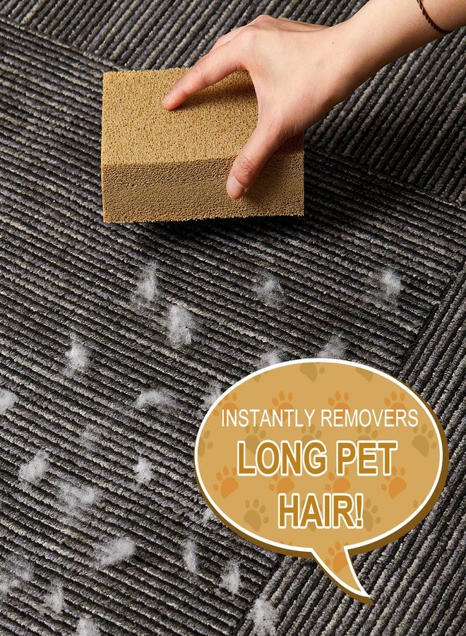RimCereal Pet Hair Remover Sponge Cat and Dog Hair Sponge Rubber Pet Fur Lifter Removal Tool, Remove from Furniture, Carpet, Bedding, Clothing, 6.26 x 3.28 x 1.89 Inch (Khaki,3 Pack) - Image 5